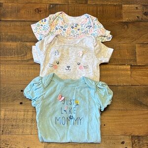 Carter's Teal Blue Baby Bodysuit 9M